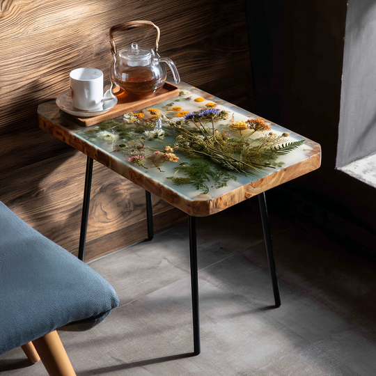 Epoxy Table, Live Edge Epoxy Table,  Resin River Table, 25050996029