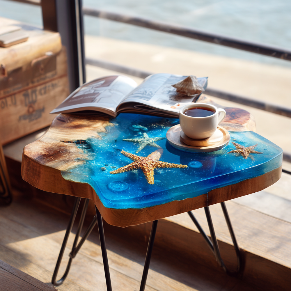 Epoxy Table, Live Edge Epoxy Table,  Resin River Table, 2505099903
