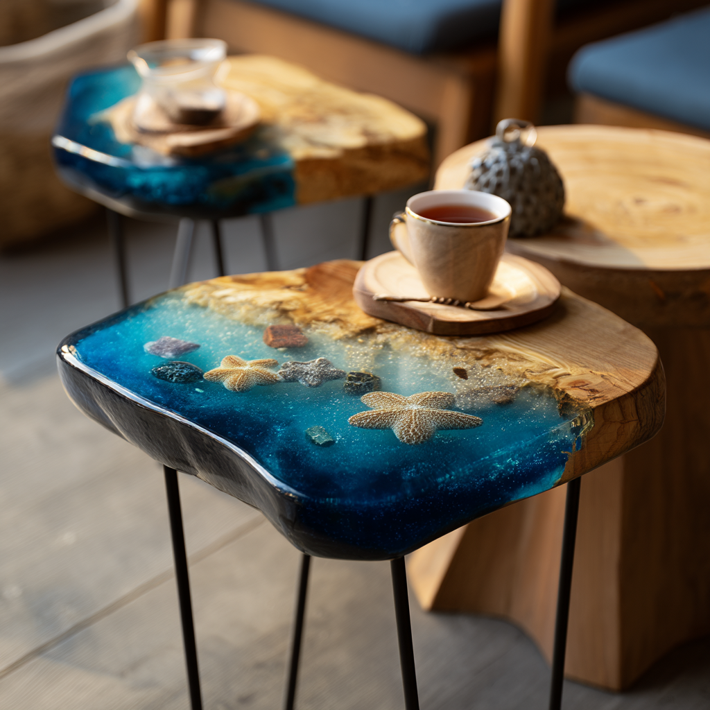 Epoxy Table, Live Edge Epoxy Table,  Resin River Table, 2505099910