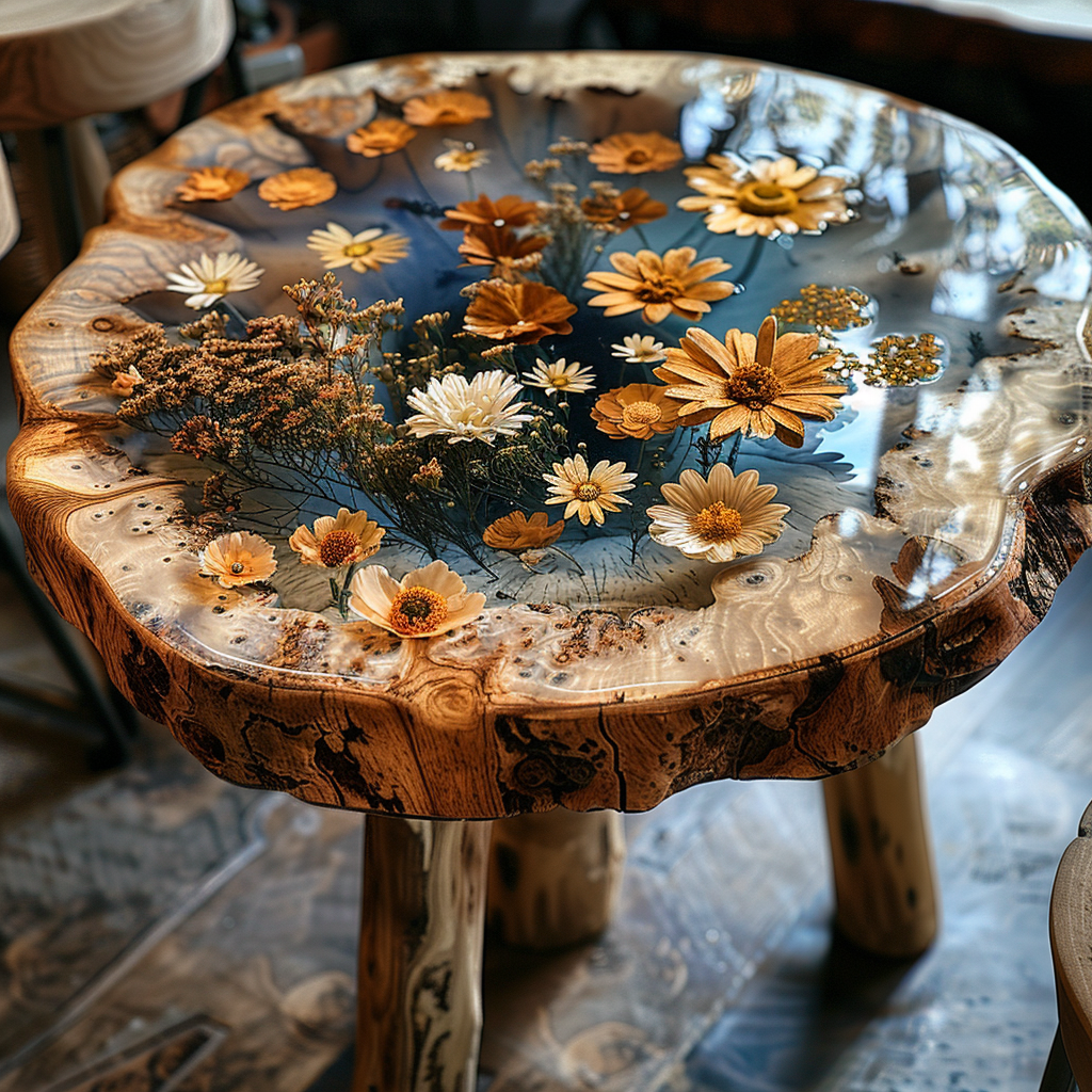 Epoxy Table, Live Edge Epoxy Table,  Resin River Table, 2505098801
