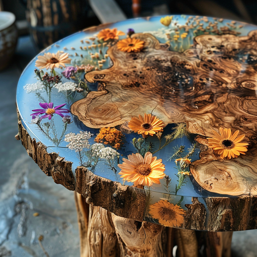 Epoxy Table, Live Edge Epoxy Table,  Resin River Table, 2505098801