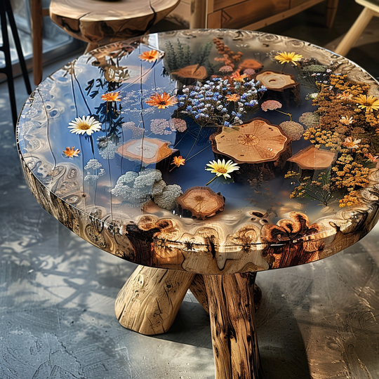 Epoxy Table, Live Edge Epoxy Table,  Resin River Table, 2505098801