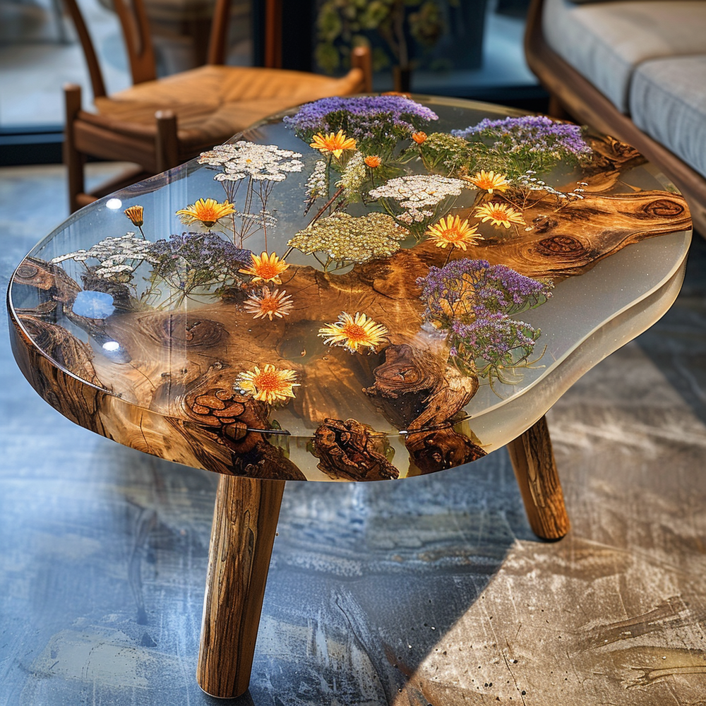 Epoxy Table, Live Edge Epoxy Table,  Resin River Table, 2505099001