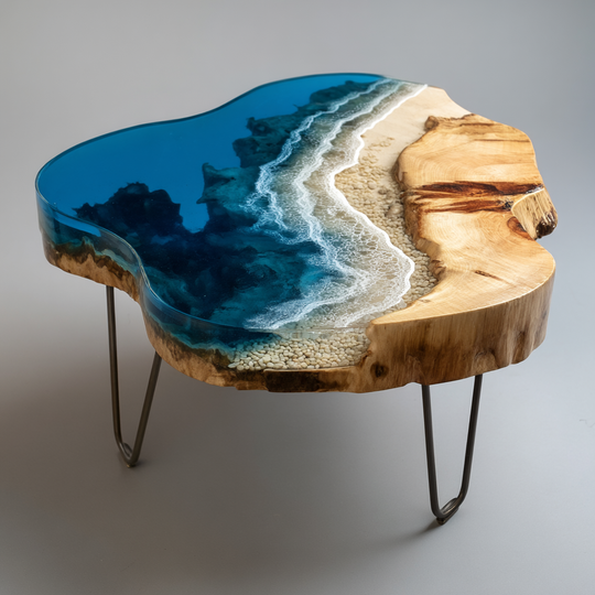 Epoxy Table, Live Edge Epoxy Table,  Resin River Table, 250511109