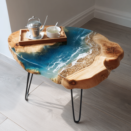 Epoxy Table, Live Edge Epoxy Table,  Resin River Table, 250511109