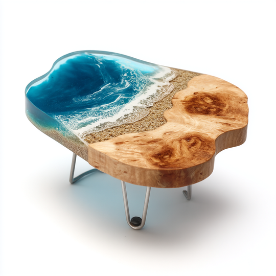 Epoxy Table, Live Edge Epoxy Table,  Resin River Table, 250511115