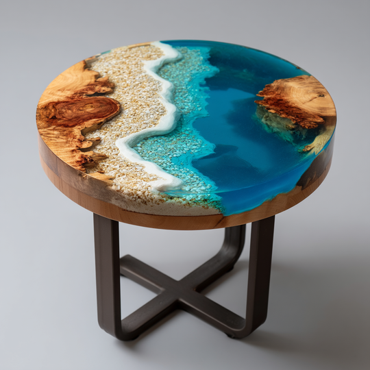 Epoxy Table, Live Edge Epoxy Table,  Resin River Table, 250511105