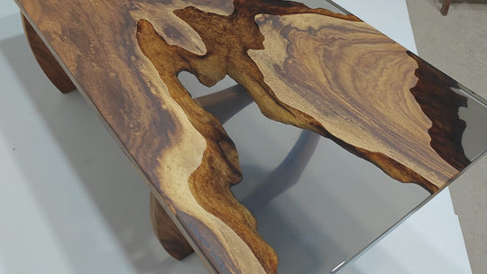 Epoxy Table, Live Edge Epoxy Table, Walnut Resin River Table, 2304119