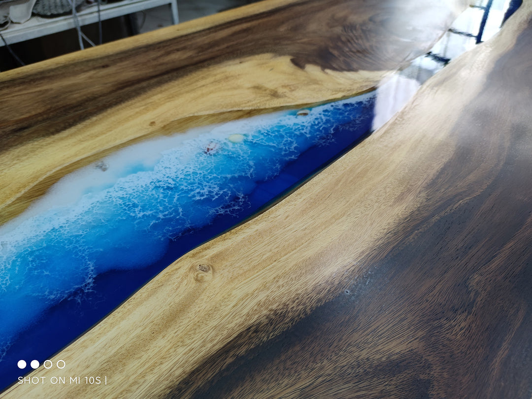 Epoxy Table, Live Edge Epoxy Table, Walnut Resin River Table, Custom Design