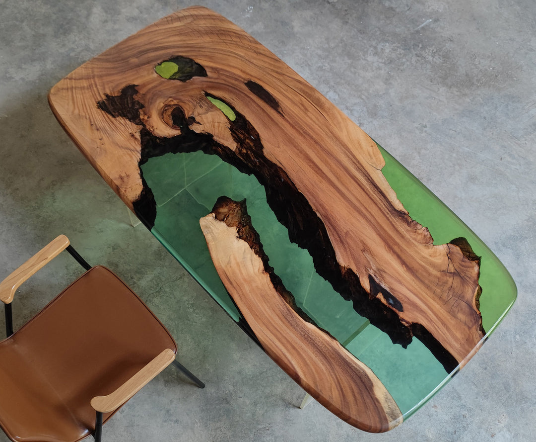 Epoxy Table, Live Edge Epoxy Table, Walnut Resin River Table, Custom Design