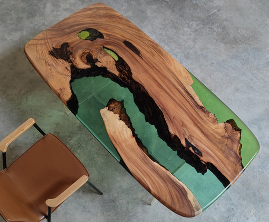 Epoxy Table, Live Edge Epoxy Table, Walnut Resin River Table, Custom Design