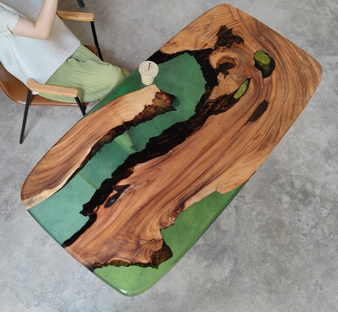 Epoxy Table, Live Edge Epoxy Table, Walnut Resin River Table, Custom Design