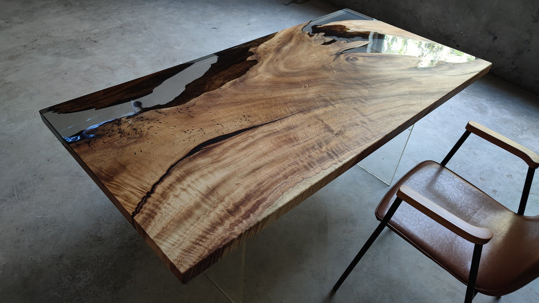 Epoxy Table, Live Edge Epoxy Table, Walnut Resin River Table, Custom Design