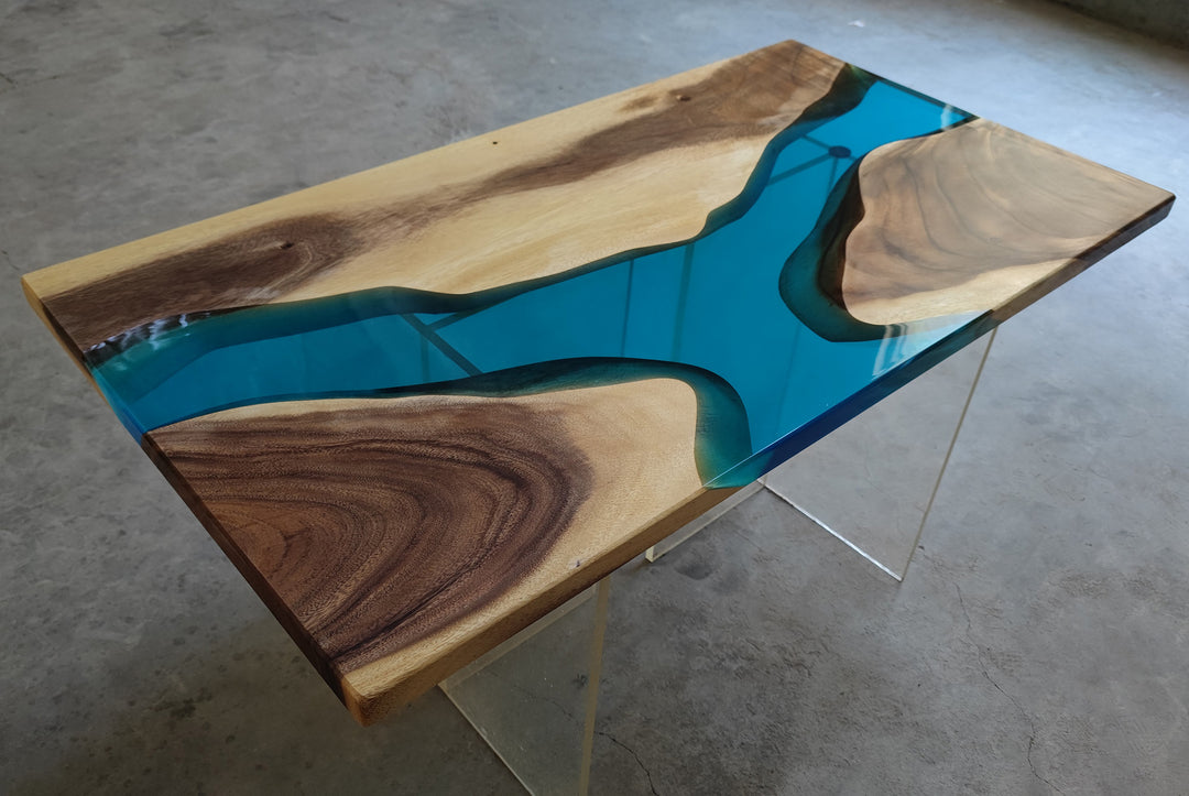 Epoxy Table, Live Edge Epoxy Table, Walnut Resin River Table, Custom Design