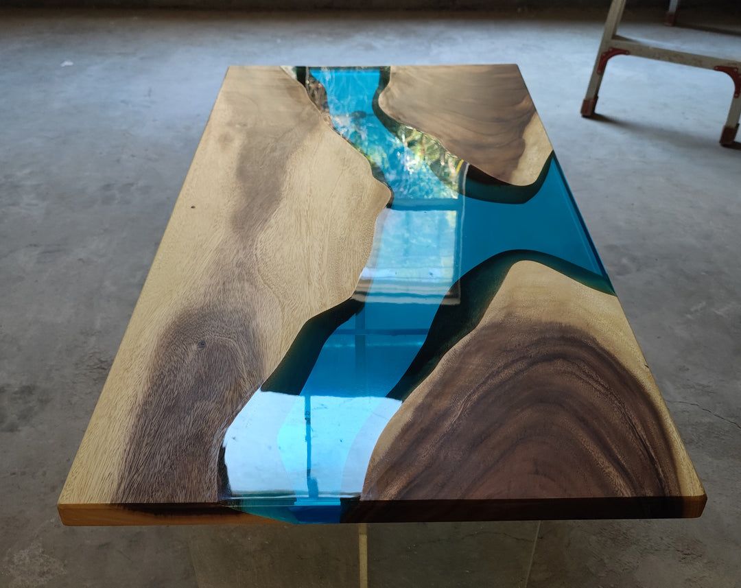 Epoxy Table, Live Edge Epoxy Table, Walnut Resin River Table, Custom Design